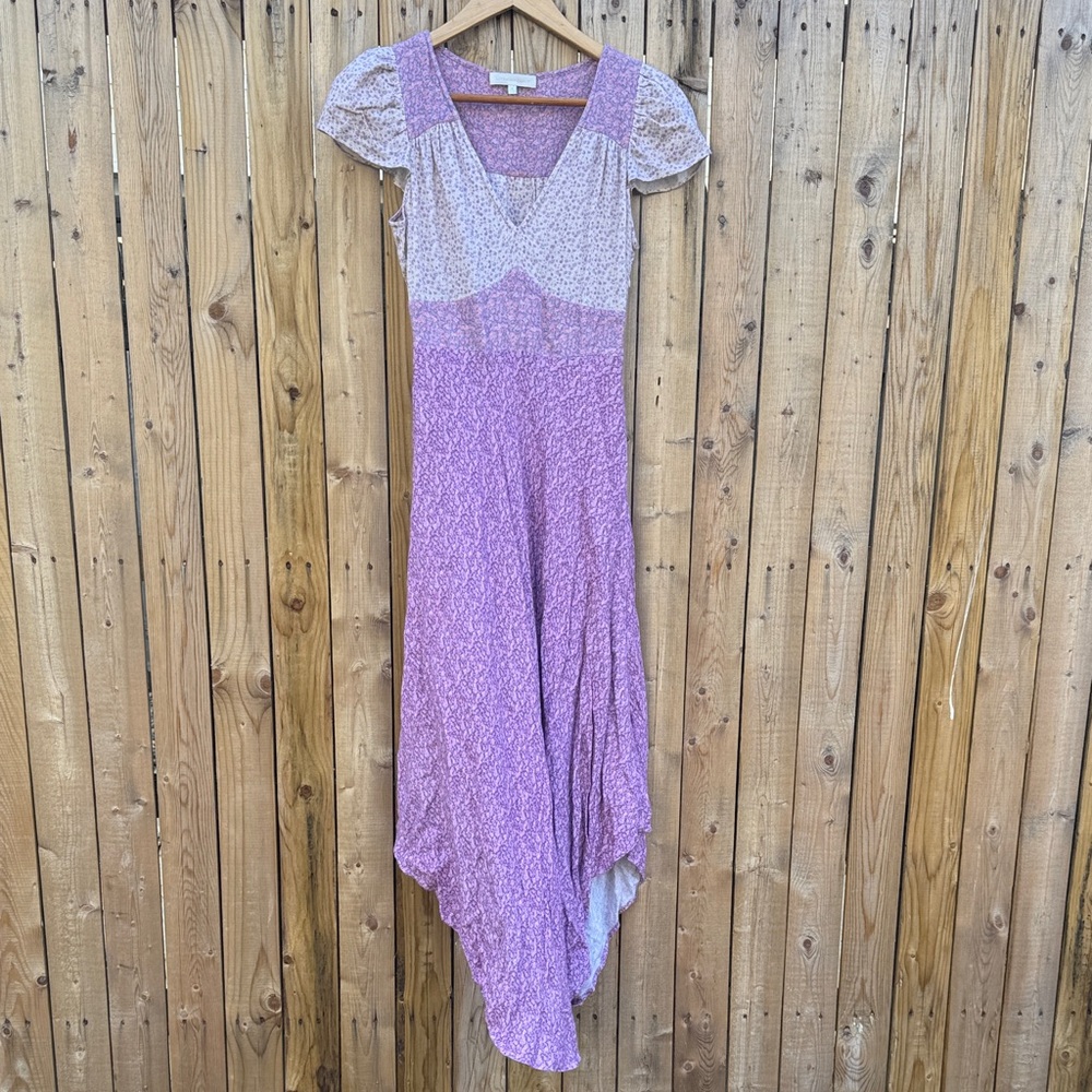 LoveShackFancy Lavender and Pink Knit Top